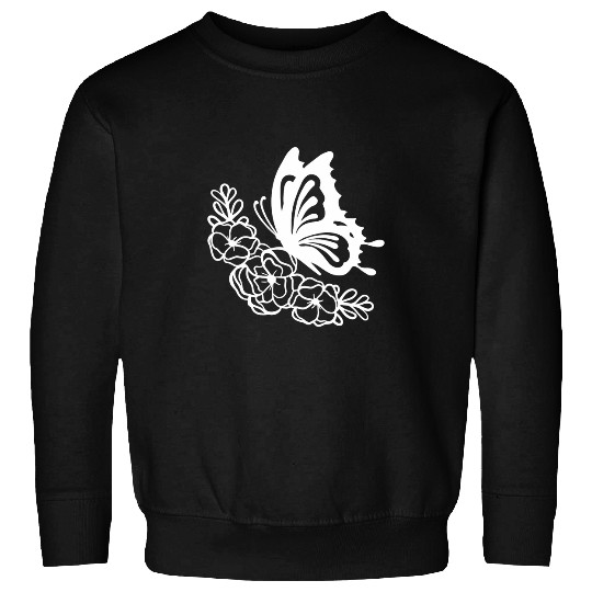 Butterfly Cottage Core Spring Flower Romantic Monarch Fairy Sweatshirts