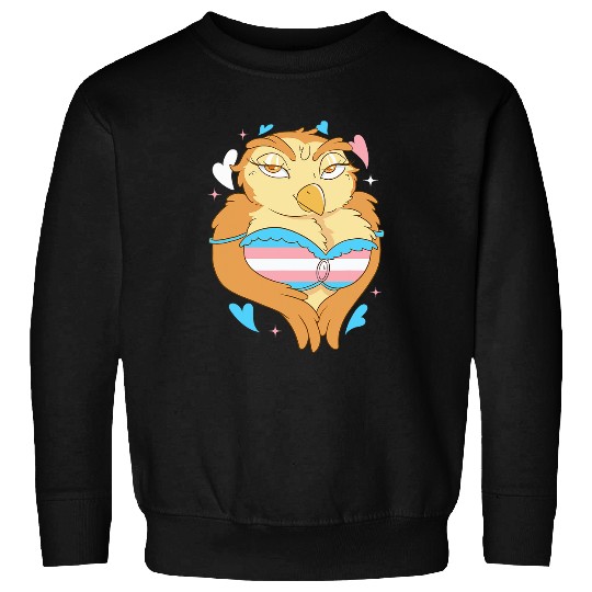 Owl Pet Transgender LGBTQ Transgender Pride Sexy Owl Transsexual Sweatshirts