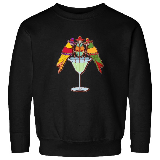 Wines Fun Parrot Lover Tequila Drinker Mexican Cinco De Mayo Sweatshirts