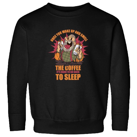 Coffee Fun lover foodie bean aroma cappuccino caffeine Sweatshirts