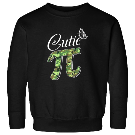 Butterfly Cutie Pi Digits   Pi Day Math Teacher Camo Sweatshirts
