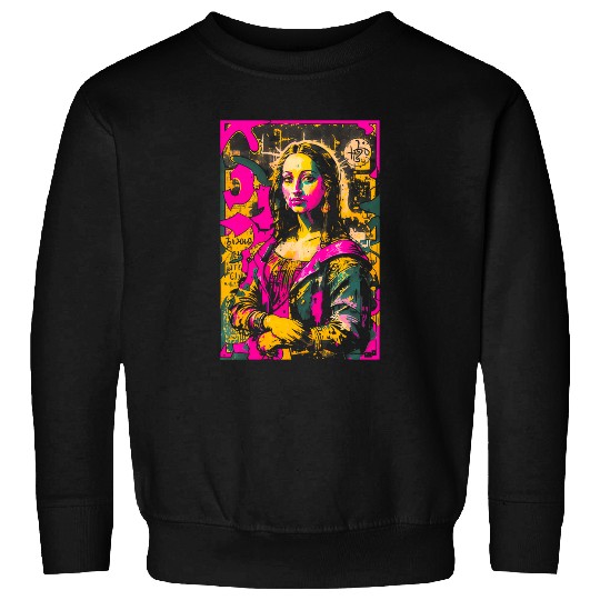 Urban Art Culture Street Art Mona Lisa Graffiti Sweatshirts