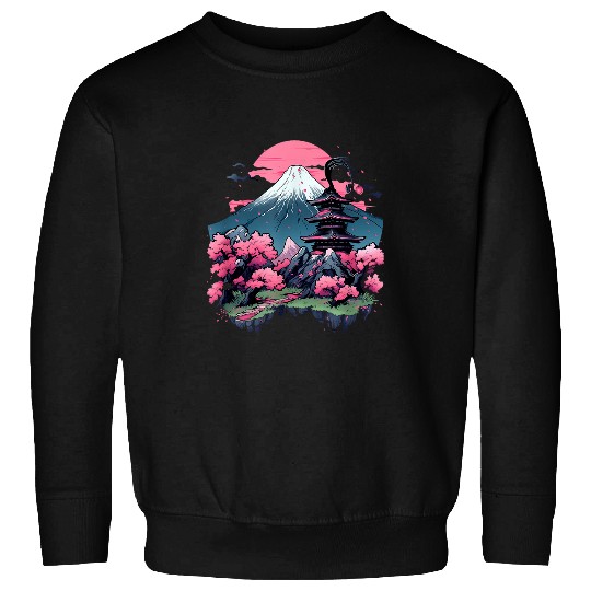 vintages Sakura Garden Cherry Blossom Japanese 4 Sweatshirts