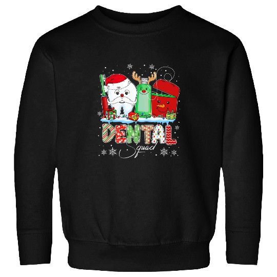 Christmas Dental Squad Dental Assistant Santa Hat Xmas Sweatshirts