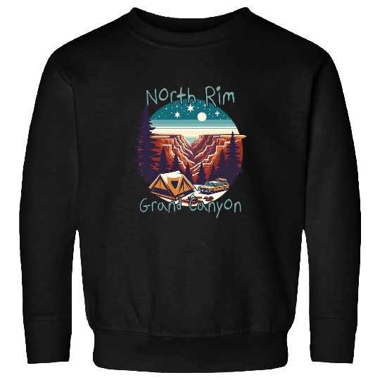 North Rim Grand Canyon Camping Sweatshirts