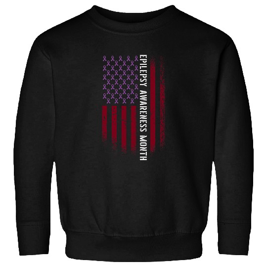 American Advocacy Campaign Flag Epilepsy Awareness Month Sweatshirts