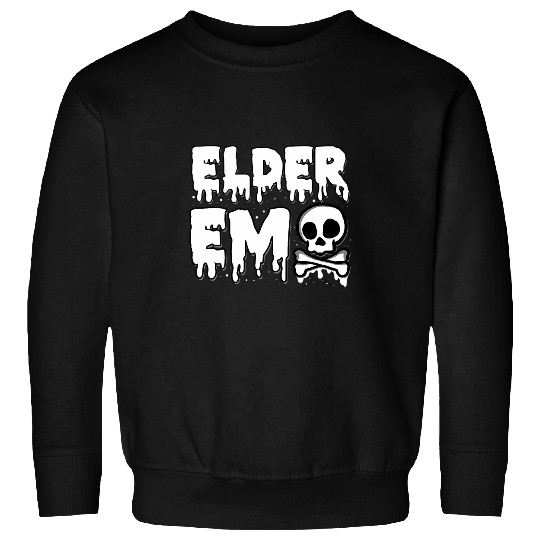 Elder Emo Goth Skeletons Skull Dark Music Sweatshirts