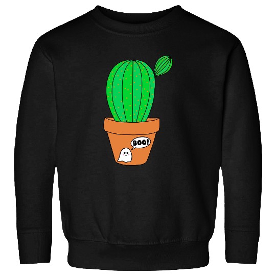Cute Cactus In Halloween ghosts TerraCotta Pot Sweatshirts