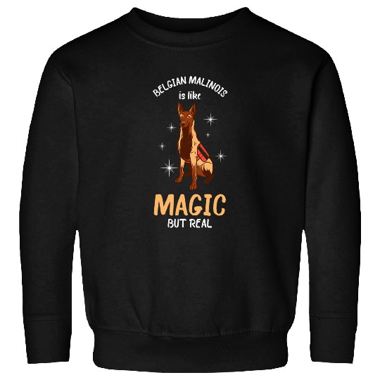 Police Dog Belgian Malinois Magic Real Belgian Shepherd Sweatshirts