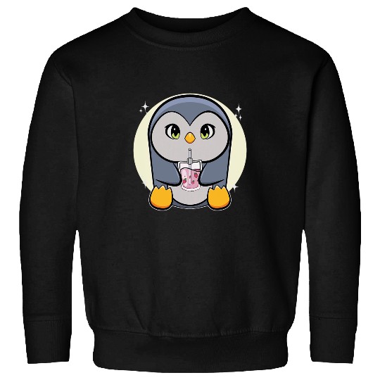 Penguin Pet Boba Tea Sweatshirts
