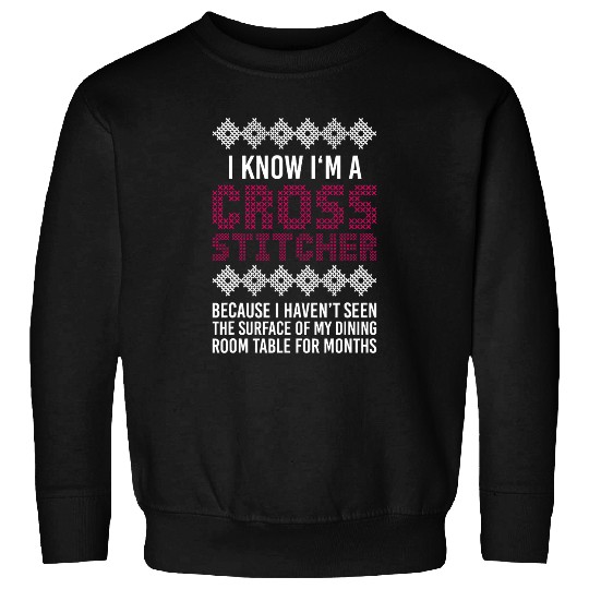 Cross Stitch Needlepoint Art XStitching 2 Sweatshirts