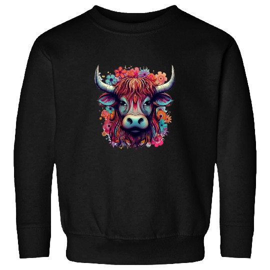 Cow Lover Cute Highland Cow Scotland Men Women Kids 22 Sweatshirts