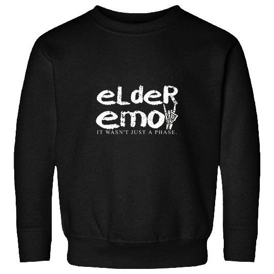 Elder Emo Gothic Sign of the Horns Punk Scene Emo Music Punk Sweatshirts
