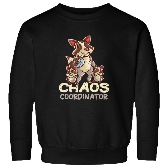 Raccoon Pet Mom Chaos Coordinator Mommy Mama Mother s Day Sweatshirts