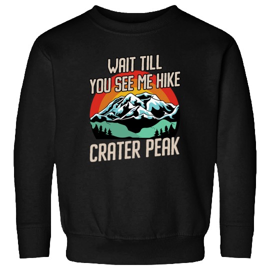 Wait Till You See Me Hike Crater Peak Hiking Delta Hiker Sweatshirts
