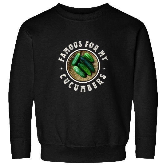 Lacrosse Gift Funny Gardening   Adult Organic Vegetable Famous for My Sweatshirts