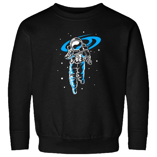 Astronaut In Space With Violin Funny Violinist Sweatshirts