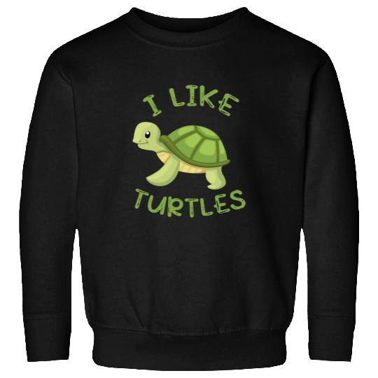 Turtle Pet I like Turtles Tortoise Sea Animal Funny Sweatshirts