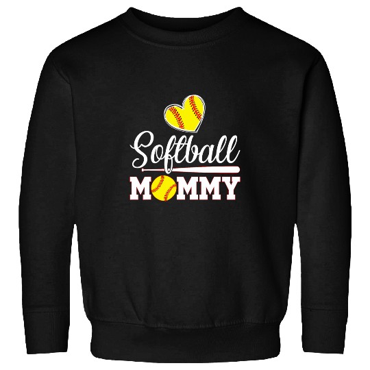 Funny Softball Mommy Baseball Lover Women Mothers Day Sweatshirts