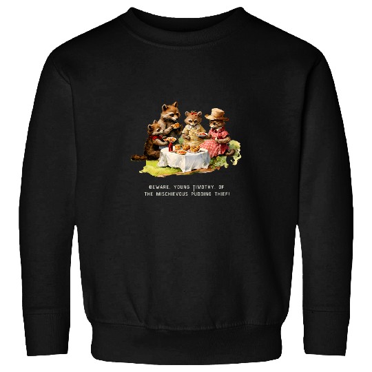 Raccoon Pet Mischievous Raccoon Picnic Sweatshirts