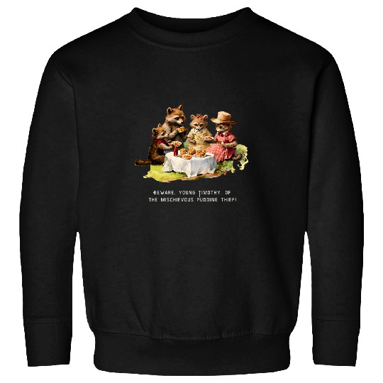 Raccoon Pet Mischievous Raccoon Picnic Sweatshirts