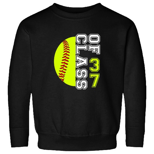 Back To School Class of 2037 HandPrint Kindergarten Softball Sweatshirts