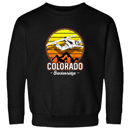 Skiing Ski Breckenridge Colorado Snowboarding 1 Sweatshirts