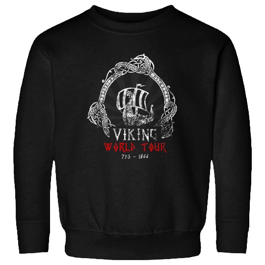 Viking World Tour Cool Viking Walhalla Vikings Sweatshirts