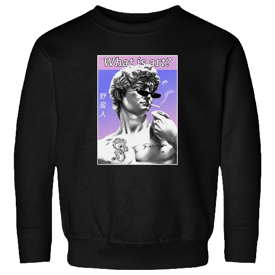 vintages Meme retro Michelangelo 90s Aesthetic Vaporwave Sweatshirts