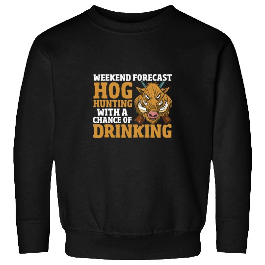 Boar Hunter 2Funny Hog Wild Animal Pig Boar Hunting Sweatshirts