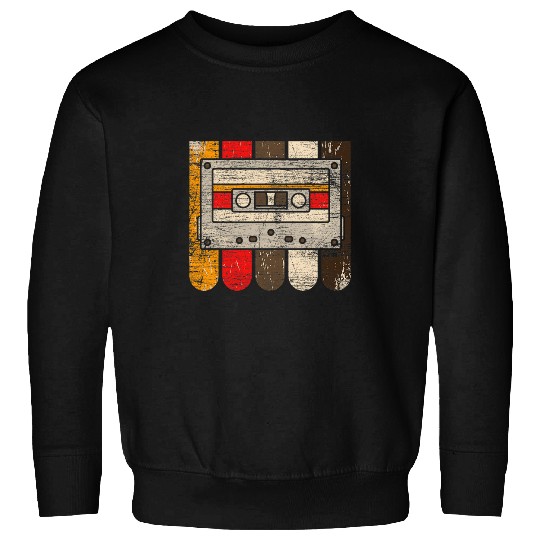 80s Music Lover Cassette Mixtape Eighties Retro Cassette Sweatshirts