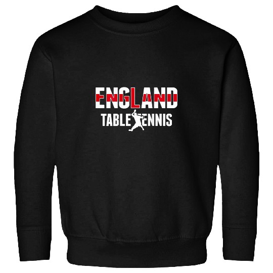englands Table Tennis Fans Jersey English Flag Ping Pong 2 Sweatshirts