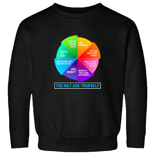 80s Music Retro Lyrics Pie Chart You May Ask Yourself Retro 23 Sweatshirts