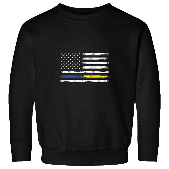 vintages US Flag Patriotic Police Emergency 911 Dispatcher Sweatshirts