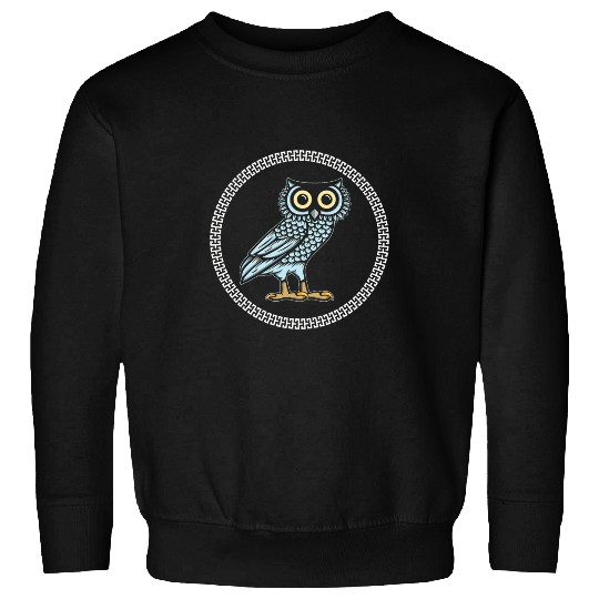 Ancient Greek Owl History Art Bird Sweatshirts