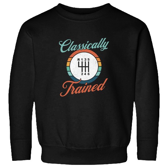 Classically Trained Retro Manual Transmission 3 Pedal Racing Sweatshirts