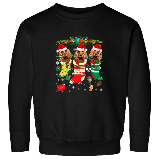 Cocker Spaniel funny Christmas and Advent season Sweatshirts