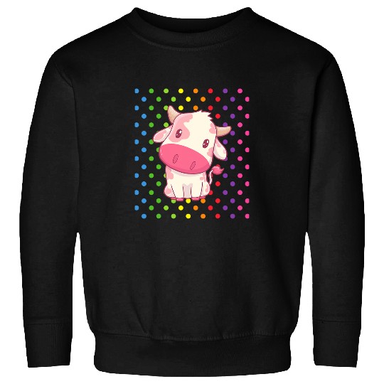 Cow Lover CUTE COW Gifts Kawaii Cow Stuff For Girls Adorable Cow Gift Sweatshirts