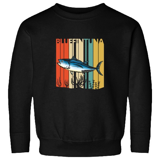 Cute Bluefin Tuna Safari Zoo Animal Art Sweatshirts
