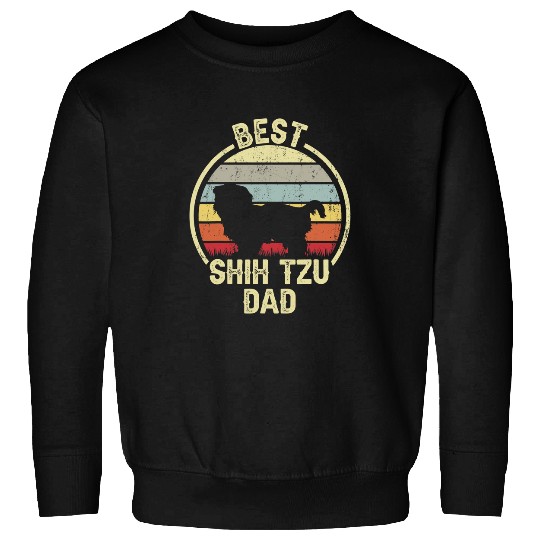bests Dog Father Dad vintages Shih Tzu Sweatshirts
