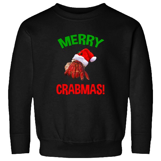 Merry Crabmas Funny Christmas Hermit Crab Lover Sweatshirts