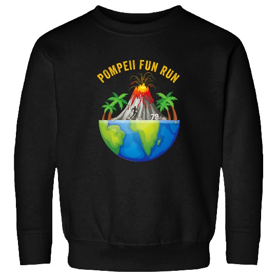 Pompeii Fun Run Geography Volcanologist Volcanology Apparel Sweatshirts