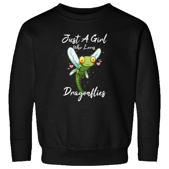 Just A Girl Who Loves Dragonflies Dragonfly 3 Sweatshirts