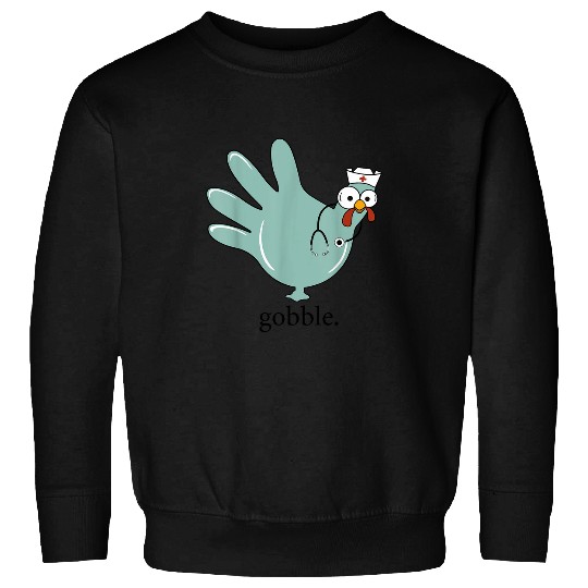 Lacrosse Gift Gobble nurses Turkey Glove Gobble Thanksgiving Thankful Sweatshirts