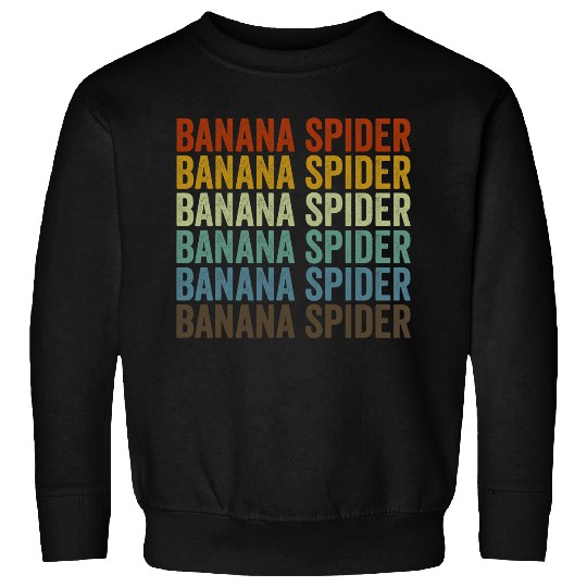 Lacrosse Gift Banana Spider Retro Sweatshirts