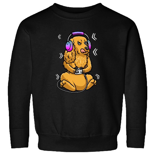 English Cocker Spaniel Dog Video Gamer Gaming Cocker Spaniel Sweatshirts