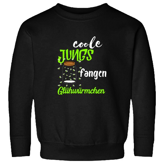 Cool Boys Catch Fireflies Glass Container Light Beetle Sweatshirts