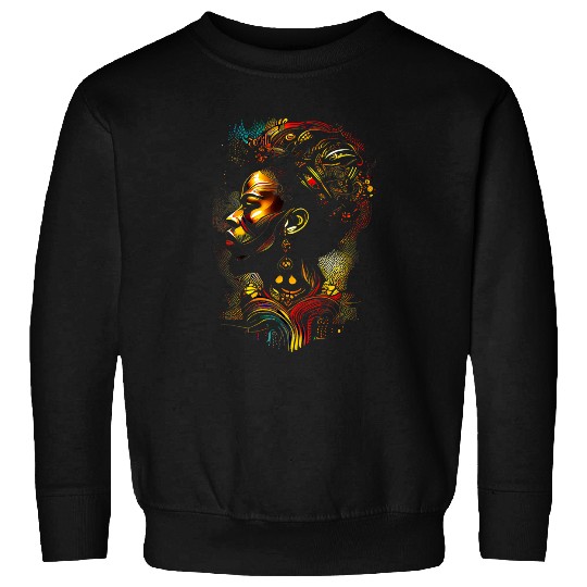Abstract African Art Excellence Melanin Black History Month Sweatshirts