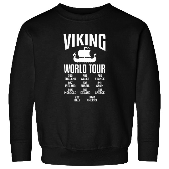 Viking World Tour Norse Mythology Nordic Historical Era 1 Sweatshirts