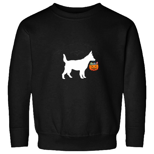 Australian Cattle Dog Red Blue Heeler Trick Treat Halloween Sweatshirts
